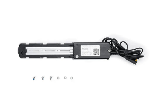 Front view of the Macfox X7/X7L eBike controller showing wiring harness and labeled connectors on a white background.
