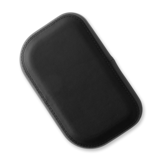 Black Murf cargo eBike backrest accessory attached to bicycle, product image on white background