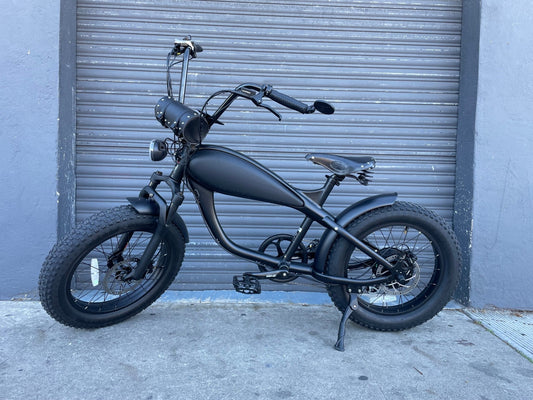 eBike Black Leather Rounded Studded Bar Bag for ebike - Accessories - EBIKE|ACCES|0418 eBike Super Shop