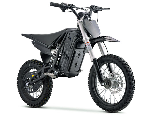 Black eMOTO Ebox V3 60 electric bike, side view, against a plain background