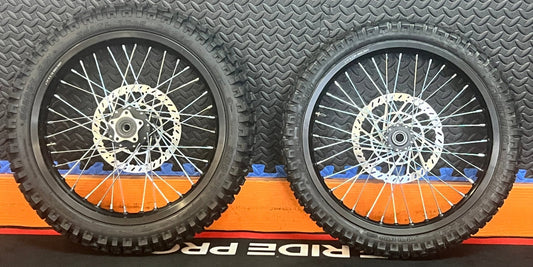 eMoto Wheel Set Shinko 244 Dual Sport 17"/17" Complete Front & Rear Wheel & Tire Set for Moto Bikes - Wheel & Tire Set - EBIKE|2368 eBike Super Shop