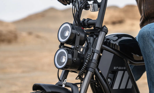 Engwe M20 3.0 electric bike in black, side view, displayed on a white background