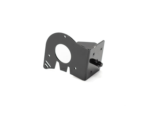 Stomp Ebox Dragster motor mount plate, rectangular metal plate with multiple holes for mounting, shown on a plain white background.