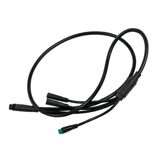 Product image of the Revi Cougar Pro wire harness, showing a set of organized electrical wires with connectors and terminals attached, designed for use in electric bikes.