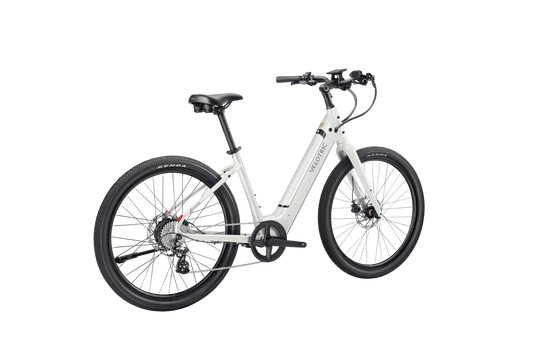Velotric Breeze 1 electric bike in satin white, side view, against a plain background