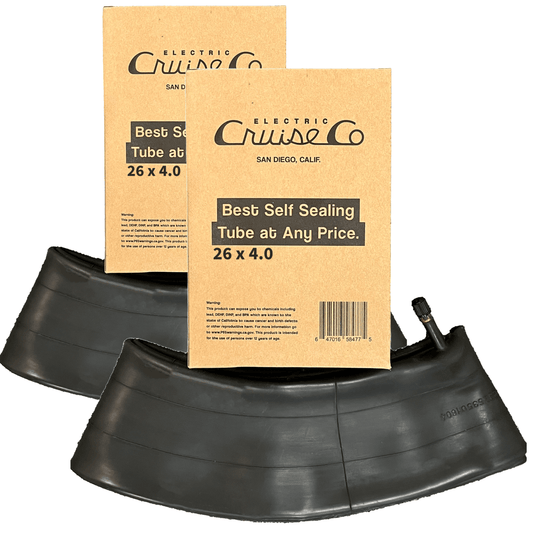 2 Pack - 26x4 Fat Tire Self Sealing Bicycle Tube - Heavy Duty E - Bike Tube - Accessories - 2Pk - 26x4T - U - BL Rebel Electric Bikes Temecula