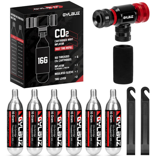 CO2 Inflator Set (with 6×16g Cartridges)