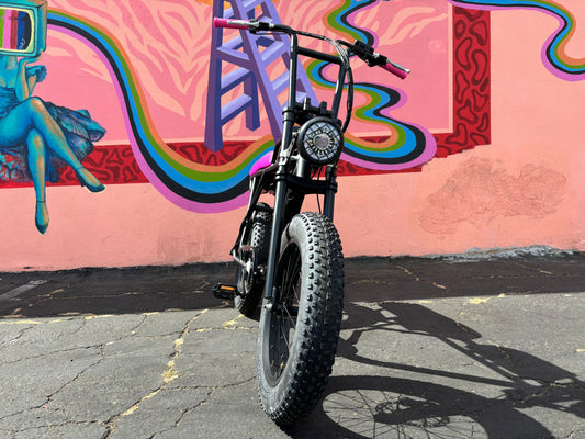 Custom Pink Panther X 750 w Electric e - Moto Style eBike 20x4 Fat tire electric bike - Moto Style - EBIKE|1315 eBike Super Shop