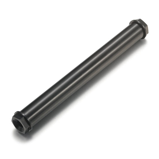 Axle - Eride Pro SS3.0 SR Fast Ace front wheel axle, silver metal component displayed on a white background.