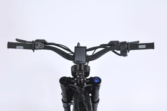 A black Ghostcat F4X eBike with fat tires, front suspension, and a sturdy frame, displayed on a white background.