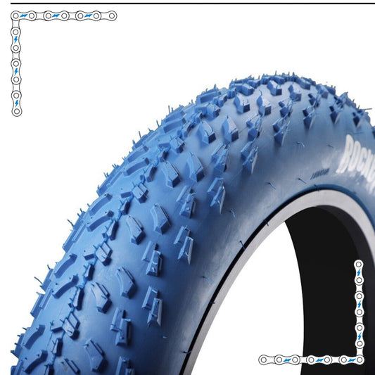 eBike Tires 24" x 4" Blue Knobby for Fat Tire Electric Bike - Parts - EBIKE|TIRES|0521 eBike Super Shop