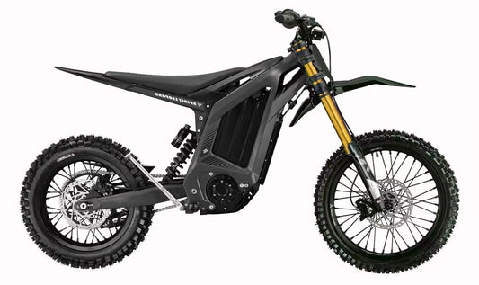 Black eMOTO Arctic Leopard Spirit Leopard XF S Super electric motorcycle, side view, pre-order for January 2026