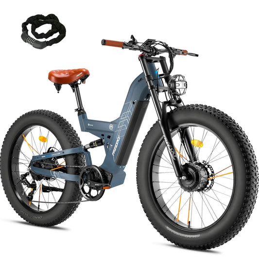 FREESKY Warrior M - 530 1000 w Mountain Ebike 4 Fat Tire Electric Fat Tire Mountain eBike - Mountain eBike - FREES|MOUNT|BLUE|0109 eBike Super Shop