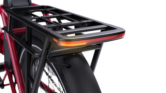 Blix Vika X electric folding step-thru eBike in gray, 500W compact design, product image