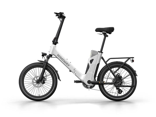 HIMIWAY B3 / Foldable Electric Commuter Bike - Folding Step Thru - HIMIW|B3 / |White eBike Super Shop