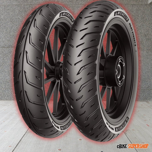 Michelin Pilot Street 2, 87 - 9631 100/80 - 17 EMOTO Road Tire - Moto Tires - MICHE|2225|Pilot Street 2, 87 - 9631 100/80 - 17 eBike Super Shop