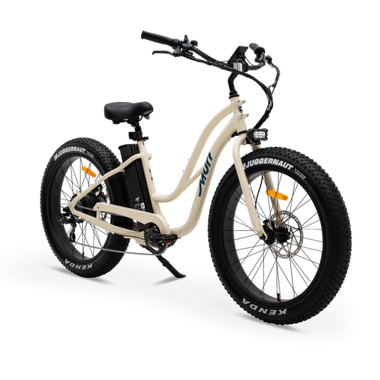 MURF Fat Murf Step - Thru Electric Urban eBike - 52v 750 w Electric Beach Cruiser eBike - Fat Tire Cruiser eBike - MURF|BONE|2317 Rebel Electric Bikes Temecula