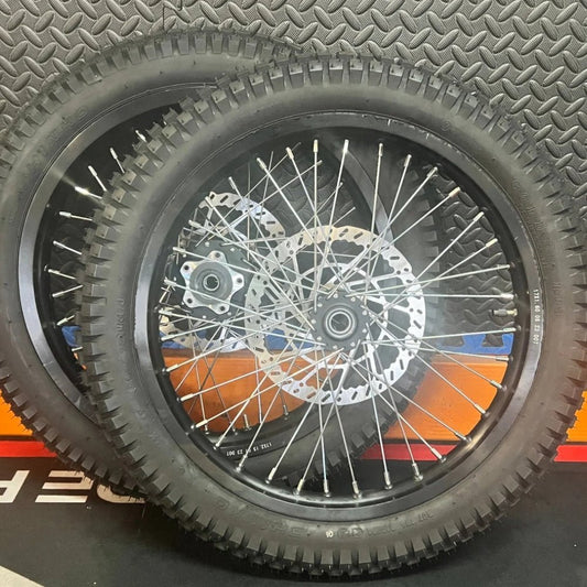 Surron eMoto Wheel Set Shinko 241 Dual Sport 17"/17" Front & Rear Wheel & Tire Set for Moto Bikes *Does not include rotor or sprocket* - Surron Wheel & Tire Set - EBIKE|2762 eBike Super Shop