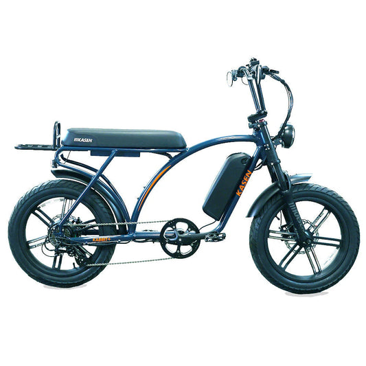 Black Kasen Kabbit Plus eBike, side view, ready to ride, against a plain background