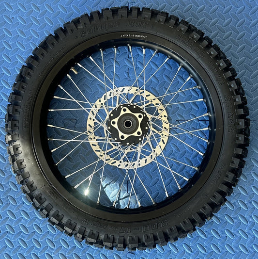 Throne eMoto Wheel Set Shinko 244 Dual Sport 17" Rear Wheel & Tire Set for e - Moto Bikes *Does not include rotor or sprocket* - Throne Wheel & Tire Set - Throne | Shinko | 17 inch | Rear Wheel & Tire Set eBike Super Shop